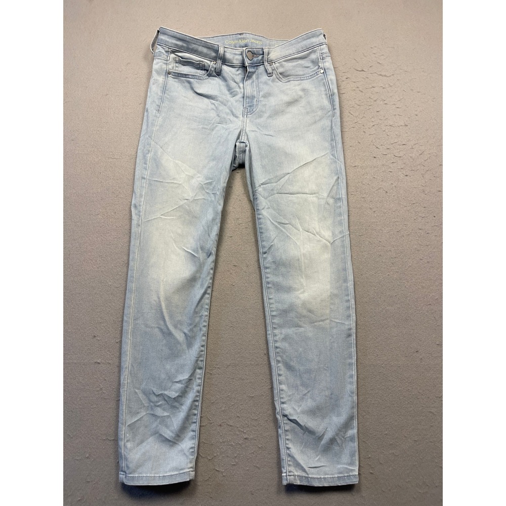 Calvin Klein Jeans W10 Ankle Skinny Denim Light Wash Blue 10 W29 Womens